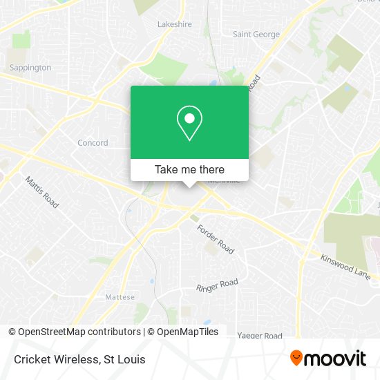 Cricket Wireless map