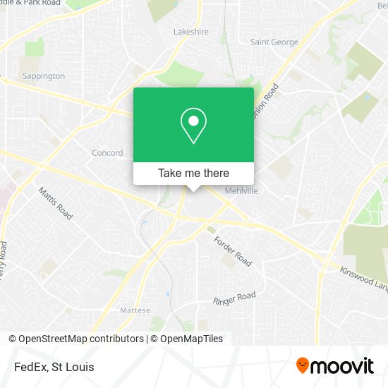 Mapa de FedEx