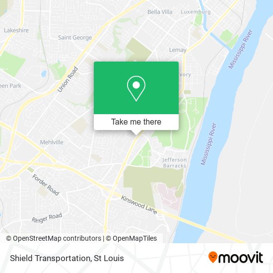 Mapa de Shield Transportation
