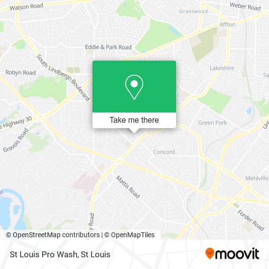 St Louis Pro Wash map