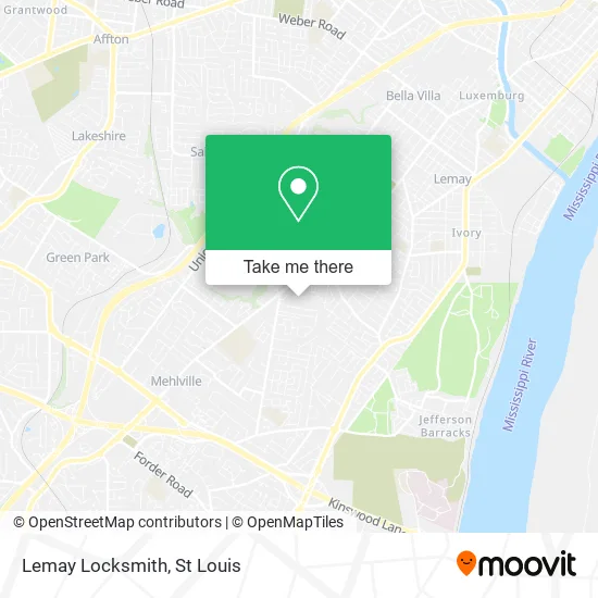 Lemay Locksmith map
