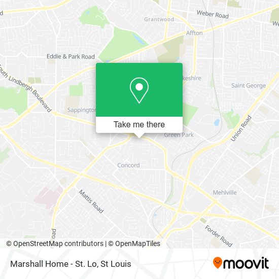 Marshall Home - St. Lo map
