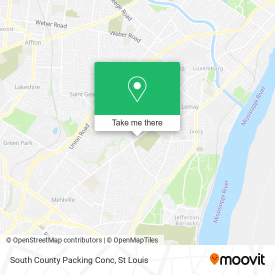 South County Packing Conc map