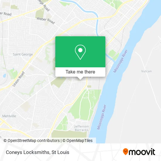 Coneys Locksmiths map