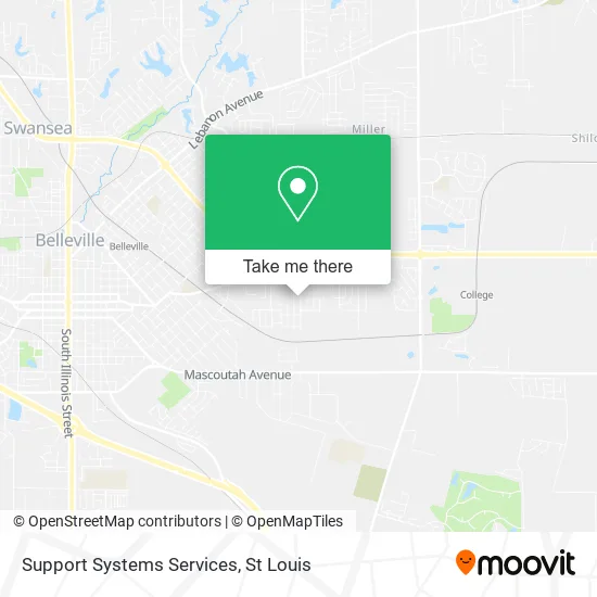 Support Systems Services map