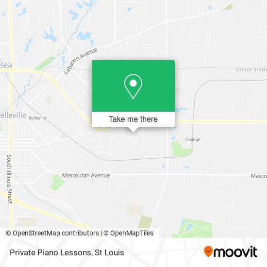 Private Piano Lessons map