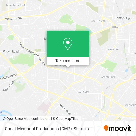 Christ Memorial Productions (CMP) map