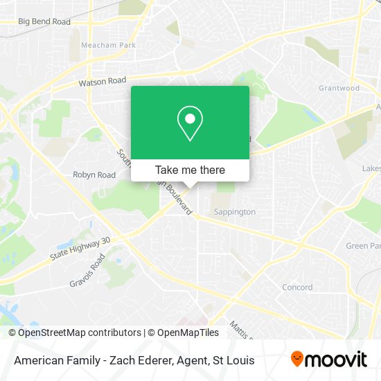 American Family - Zach Ederer, Agent map