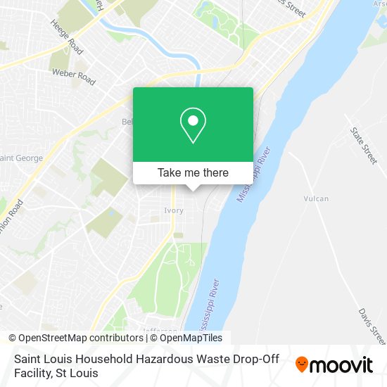 Saint Louis Household Hazardous Waste Drop-Off Facility map