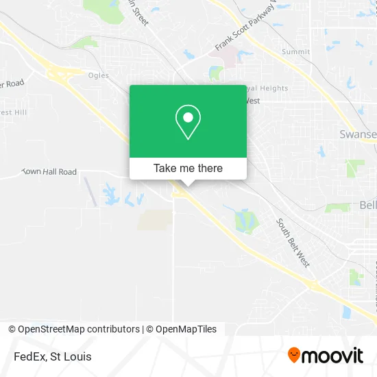 FedEx map