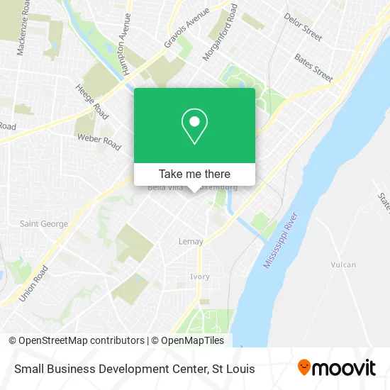 Small Business Development Center map