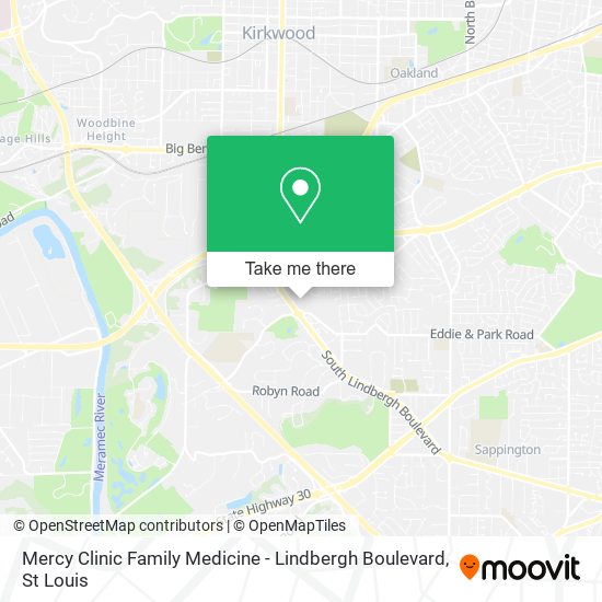 Mercy Clinic Family Medicine - Lindbergh Boulevard map