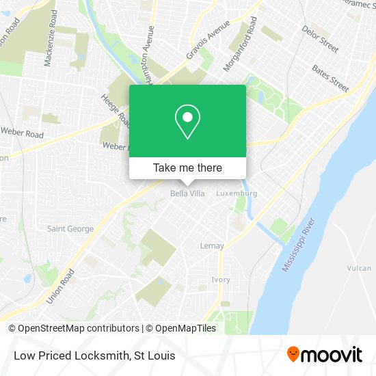 Low Priced Locksmith map