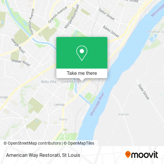 American Way Restorati map