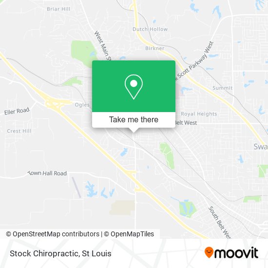 Stock Chiropractic map
