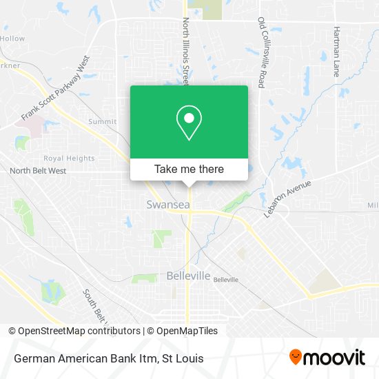 German American Bank Itm map