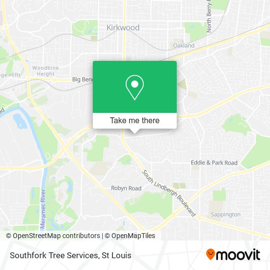 Southfork Tree Services map