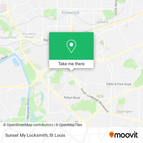 Sunset My Locksmith map