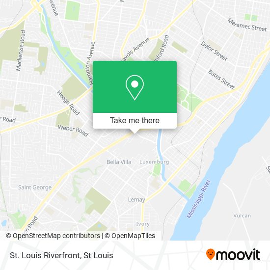 St. Louis Riverfront map