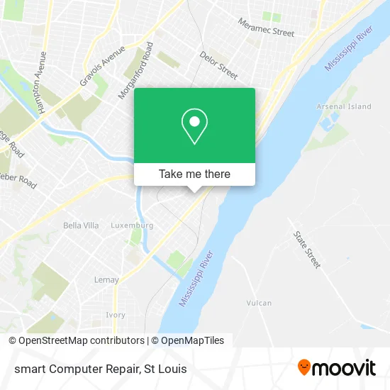 smart Computer Repair map