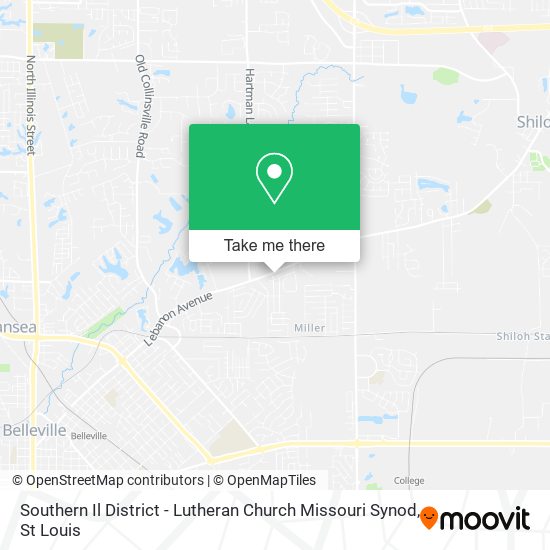 Mapa de Southern Il District - Lutheran Church Missouri Synod