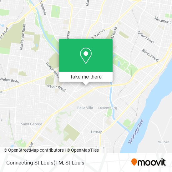 Mapa de Connecting St Louis