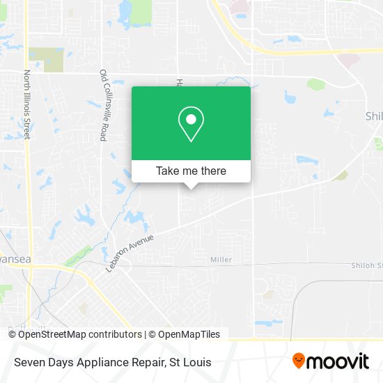 Seven Days Appliance Repair map