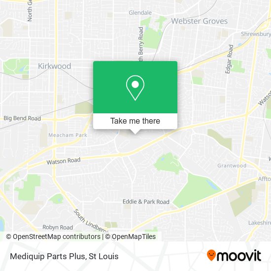 Mediquip Parts Plus map