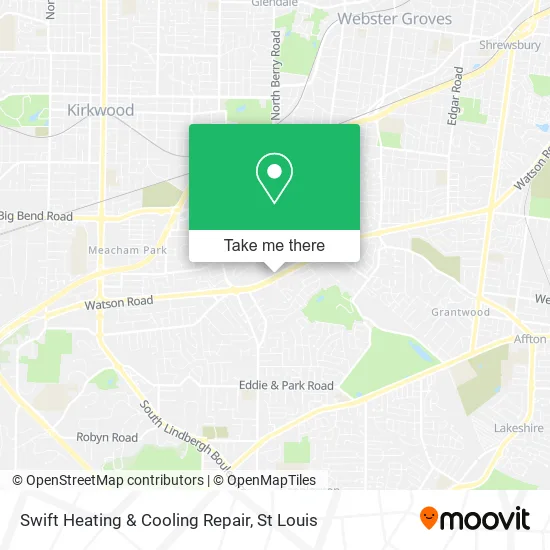 Swift Heating & Cooling Repair map