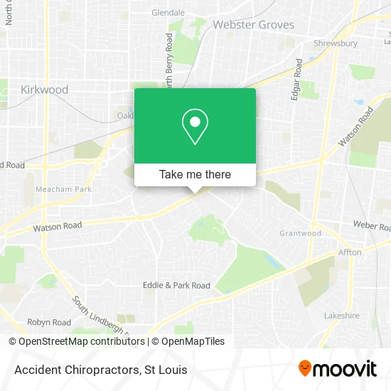 Accident Chiropractors map