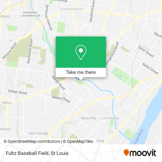 Mapa de Fultz Baseball Field