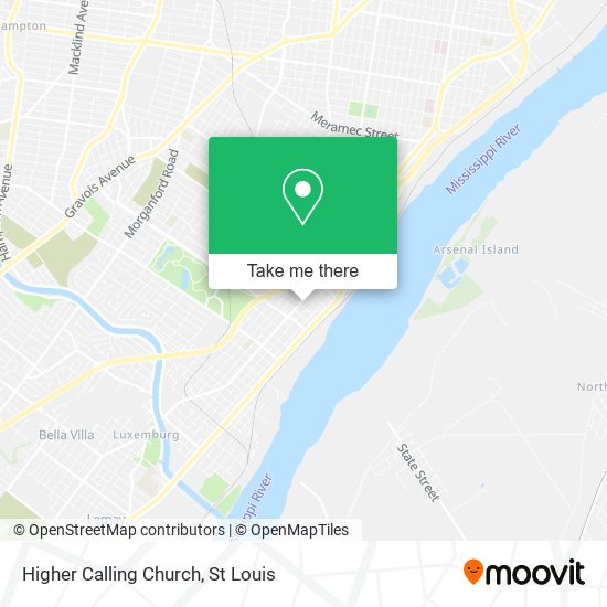 Higher Calling Church map