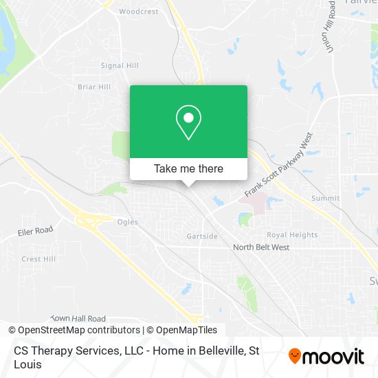 CS Therapy Services, LLC - Home in Belleville map