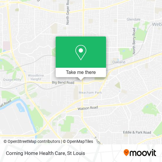 Corning Home Health Care map
