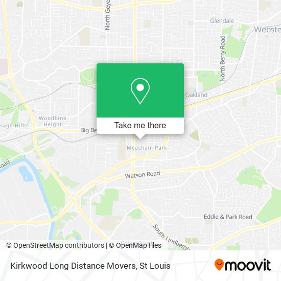 Mapa de Kirkwood Long Distance Movers