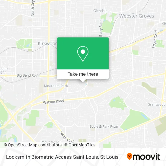 Locksmith Biometric Access Saint Louis map