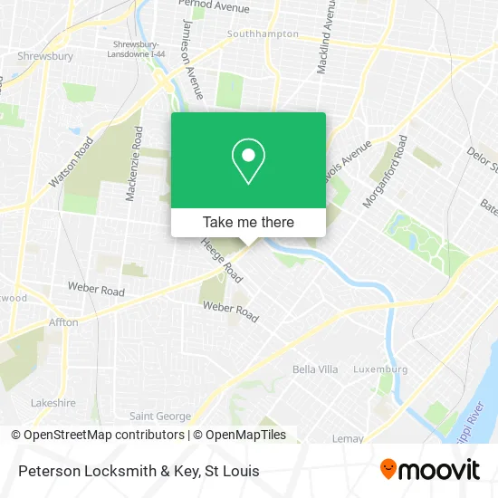 Peterson Locksmith & Key map