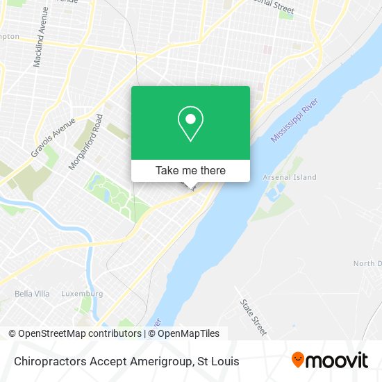 Chiropractors Accept Amerigroup map