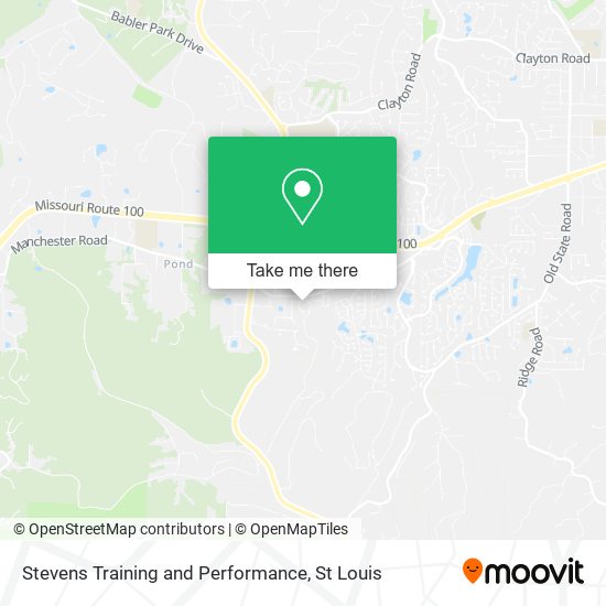 Stevens Training and Performance map