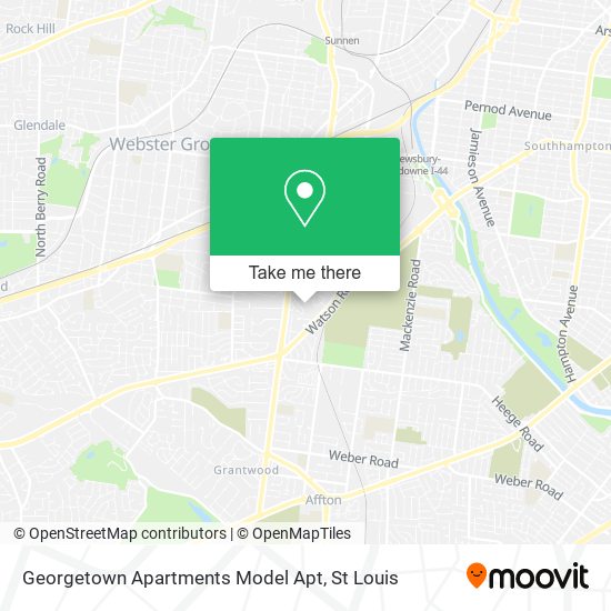 Georgetown Apartments Model Apt map