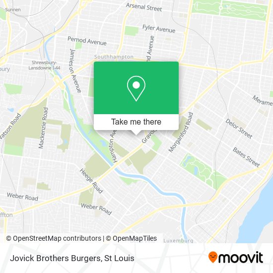 Jovick Brothers Burgers map