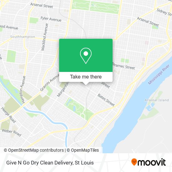 Give N Go Dry Clean Delivery map