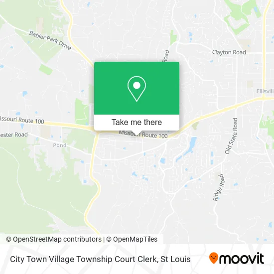 City Town Village Township Court Clerk map