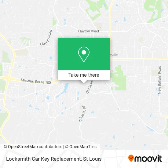 Locksmith Car Key Replacement map