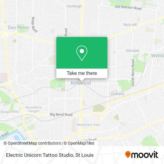 Electric Unicorn Tattoo Studio map