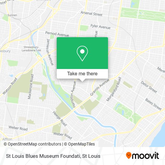 Mapa de St Louis Blues Museum Foundati