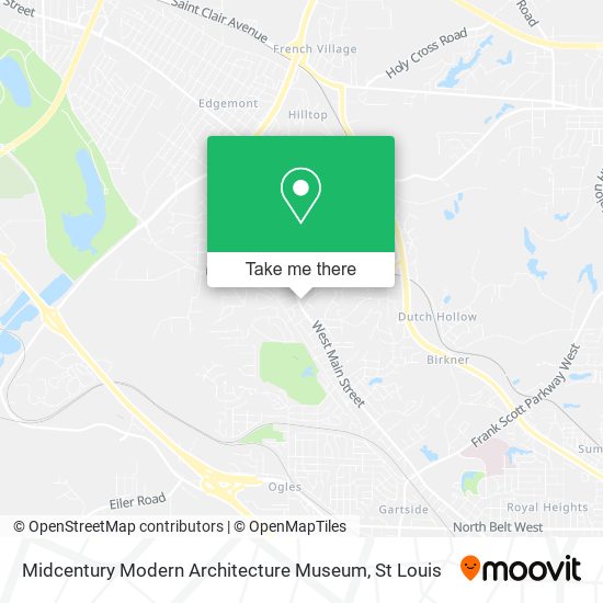 Midcentury Modern Architecture Museum map