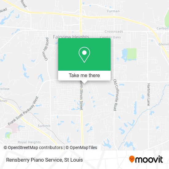 Mapa de Rensberry Piano Service