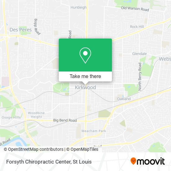 Mapa de Forsyth Chiropractic Center