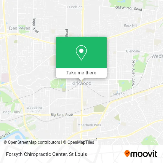 Forsyth Chiropractic Center map